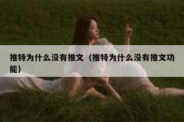 推特为什么没有推文（推特为什么没有推文功能） 第1张