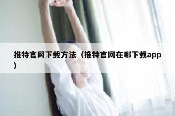 推特官网下载方法（推特官网在哪下载app） 第1张