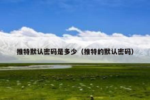 推特默认密码是多少（推特的默认密码） 第1张