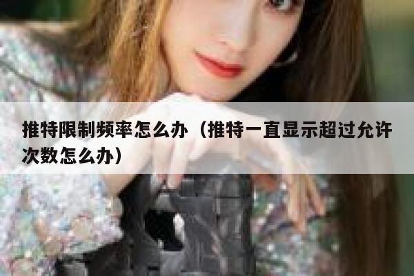 推特限制频率怎么办（推特一直显示超过允许次数怎么办） 第1张