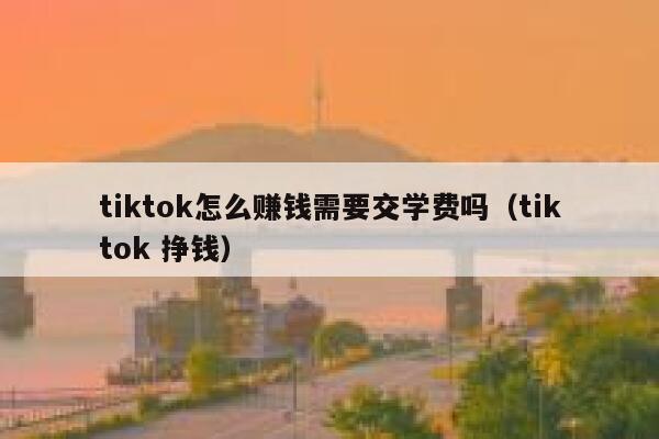 tiktok怎么赚钱需要交学费吗(tiktok 挣钱) 第1张 tiktok怎么赚钱需要交学费吗(tiktok 挣钱) 第1张