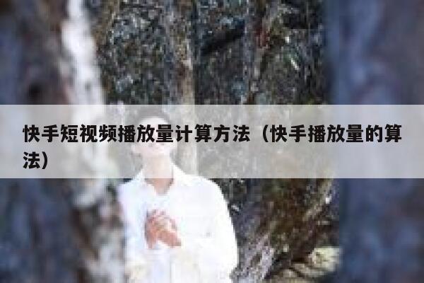 快手短视频播放量计算方法（快手播放量的算法） 第1张