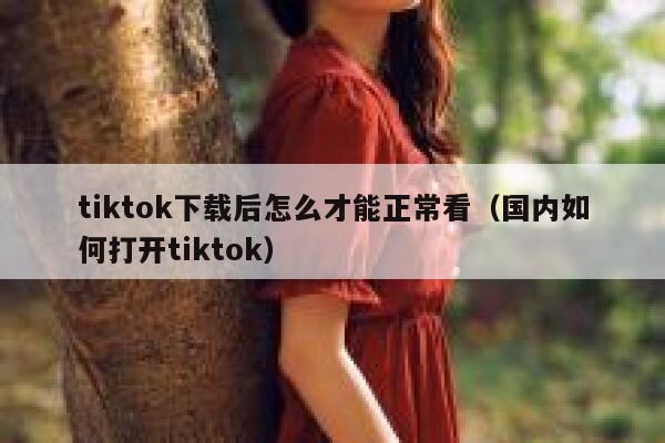 tiktok下载后怎么才能正常看(国内如何打开tiktok) 第1张 tiktok下载后怎么才能正常看(国内如何打开tiktok) 第1张