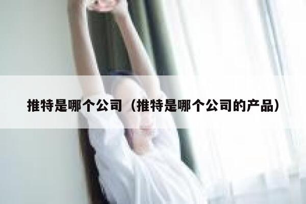 推特是哪个公司（推特是哪个公司的产品） 第1张