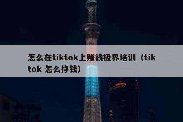 怎么在tiktok上赚钱极界培训（tiktok 怎么挣钱） 第1张