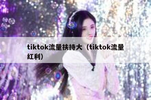 tiktok流量扶持大（tiktok流量红利） 第1张