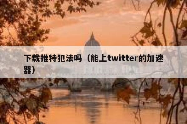 下载推特犯法吗（能上twitter的加速器） 第1张