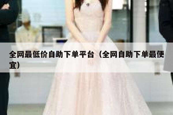 全网最低价自助下单平台（全网自助下单最便宜） 第1张