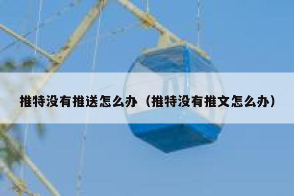 推特没有推送怎么办（推特没有推文怎么办） 第1张