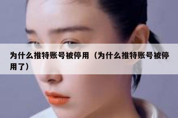 为什么推特账号被停用(为什么推特账号被停用了) 第1张 为什么推特账号被停用(为什么推特账号被停用了) 第1张