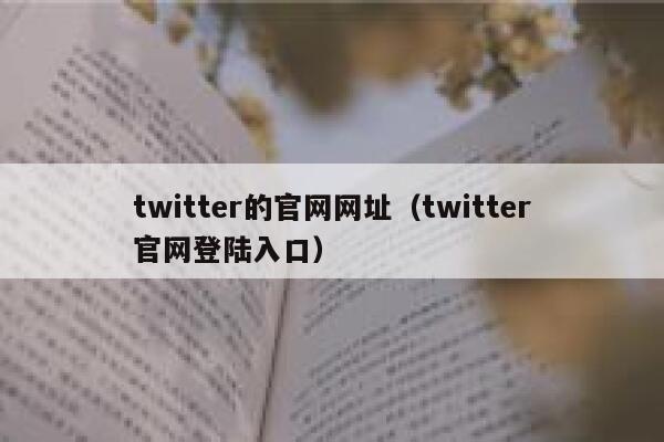 twitter的官网网址(twitter官网登陆入口) 第1张 twitter的官网网址(twitter官网登陆入口) 第1张