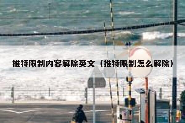 推特限制内容解除英文（推特限制怎么解除） 第1张