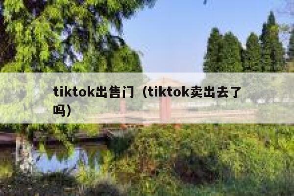 tiktok出售门(tiktok卖出去了吗) 第1张 tiktok出售门(tiktok卖出去了吗) 第1张