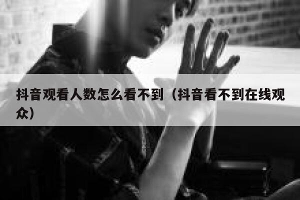 抖音观看人数怎么看不到（抖音看不到在线观众） 第1张
