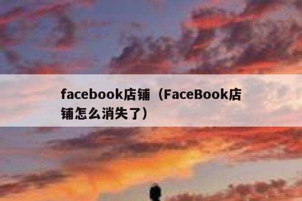 facebook店铺（FaceBook店铺怎么消失了） 第1张