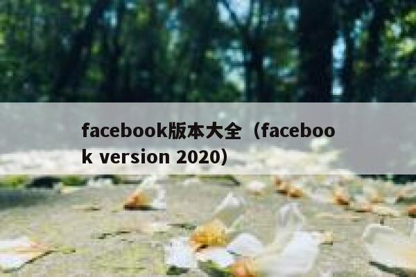 facebook版本大全（facebook version 2020） 第1张