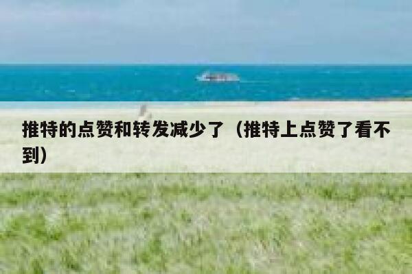 推特的点赞和转发减少了（推特上点赞了看不到） 第1张