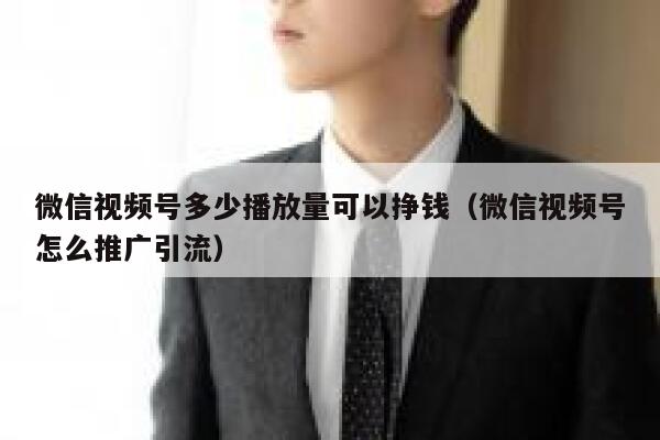 微信视频号多少播放量可以挣钱(微信视频号怎么推广引流) 第1张 微信视频号多少播放量可以挣钱(微信视频号怎么推广引流) 第1张