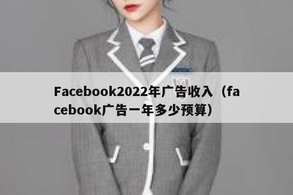 Facebook2022年广告收入(facebook广告一年多少预算) 第1张 Facebook2022年广告收入(facebook广告一年多少预算) 第1张