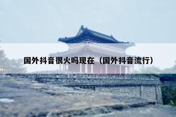 国外抖音很火吗现在(国外抖音流行) 第1张 国外抖音很火吗现在(国外抖音流行) 第1张