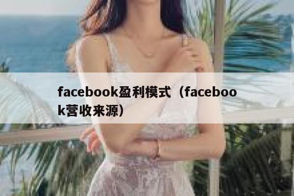 facebook盈利模式(facebook营收来源) 第1张 facebook盈利模式(facebook营收来源) 第1张
