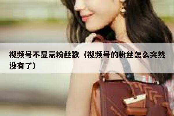 视频号不显示粉丝数（视频号的粉丝怎么突然没有了） 第1张