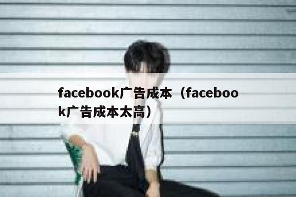 facebook广告成本（facebook广告成本太高） 第1张