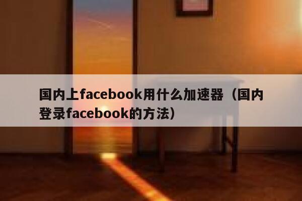 国内上facebook用什么加速器（国内登录facebook的方法） 第1张