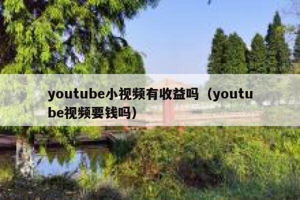 youtube小视频有收益吗（youtube视频要钱吗） 第1张