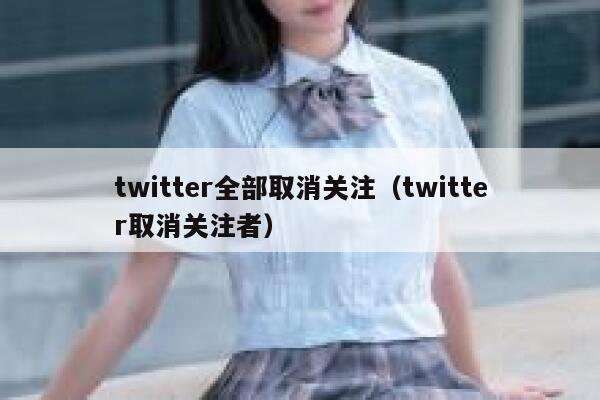 twitter全部取消关注（twitter取消关注者） 第1张