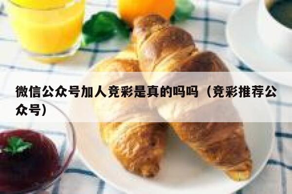 微信公众号加人竞彩是真的吗吗（竞彩推荐公众号） 第1张