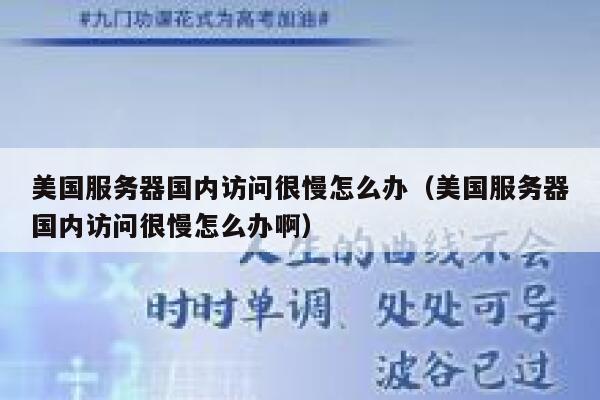 美国服务器国内访问很慢怎么办(美国服务器国内访问很慢怎么办啊) 第1张 美国服务器国内访问很慢怎么办(美国服务器国内访问很慢怎么办啊) 第1张