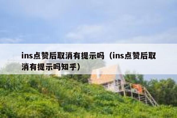 ins点赞后取消有提示吗（ins点赞后取消有提示吗知乎） 第1张