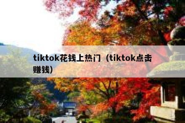 tiktok花钱上热门（tiktok点击赚钱） 第1张