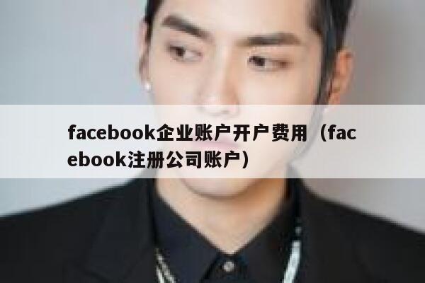 facebook企业账户开户费用（facebook注册公司账户） 第1张