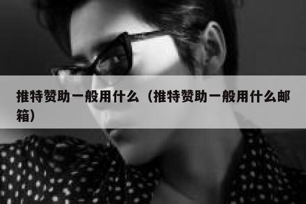 推特赞助一般用什么（推特赞助一般用什么邮箱） 第1张