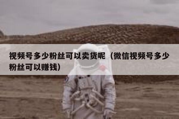 视频号多少粉丝可以卖货呢（微信视频号多少粉丝可以赚钱） 第1张