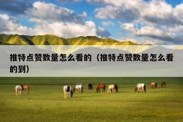 推特点赞数量怎么看的(推特点赞数量怎么看的到) 第1张 推特点赞数量怎么看的(推特点赞数量怎么看的到) 第1张