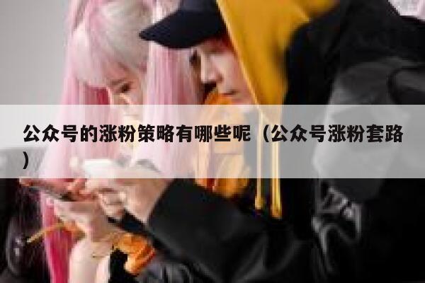 公众号的涨粉策略有哪些呢（公众号涨粉套路） 第1张