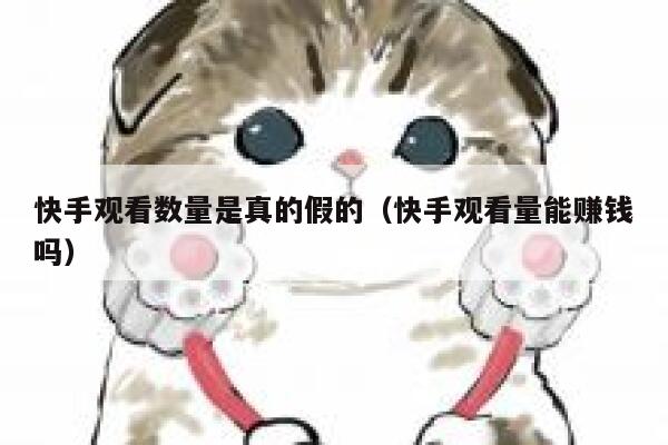 快手观看数量是真的假的(快手观看量能赚钱吗) 第1张 快手观看数量是真的假的(快手观看量能赚钱吗) 第1张