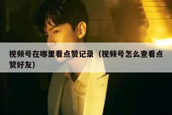 视频号在哪里看点赞记录（视频号怎么查看点赞好友） 第1张