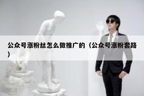 公众号涨粉丝怎么做推广的（公众号涨粉套路） 第1张