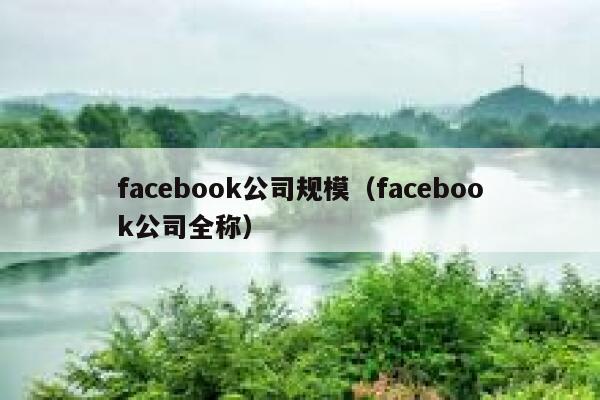facebook公司规模（facebook公司全称） 第1张