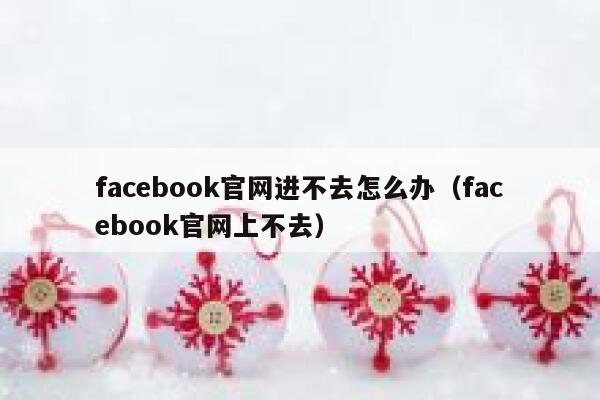 facebook官网进不去怎么办（facebook官网上不去） 第1张