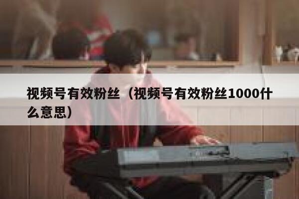 视频号有效粉丝（视频号有效粉丝1000什么意思） 第1张