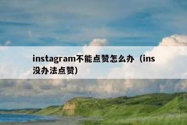 instagram不能点赞怎么办（ins没办法点赞） 第1张
