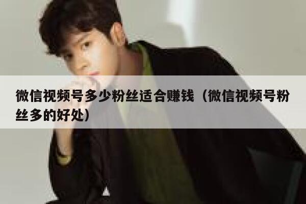 微信视频号多少粉丝适合赚钱（微信视频号粉丝多的好处） 第1张