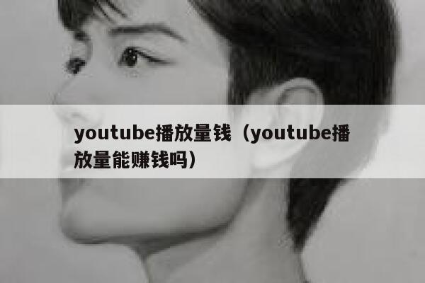 youtube播放量钱（youtube播放量能赚钱吗） 第1张