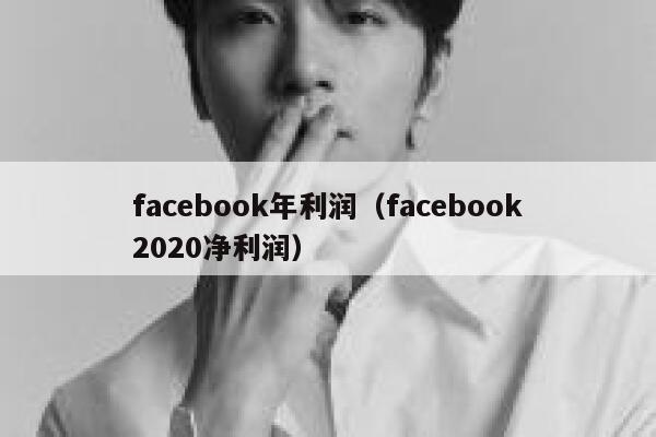 facebook年利润（facebook2020净利润） 第1张