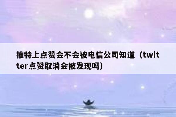 推特上点赞会不会被电信公司知道（twitter点赞取消会被发现吗） 第1张